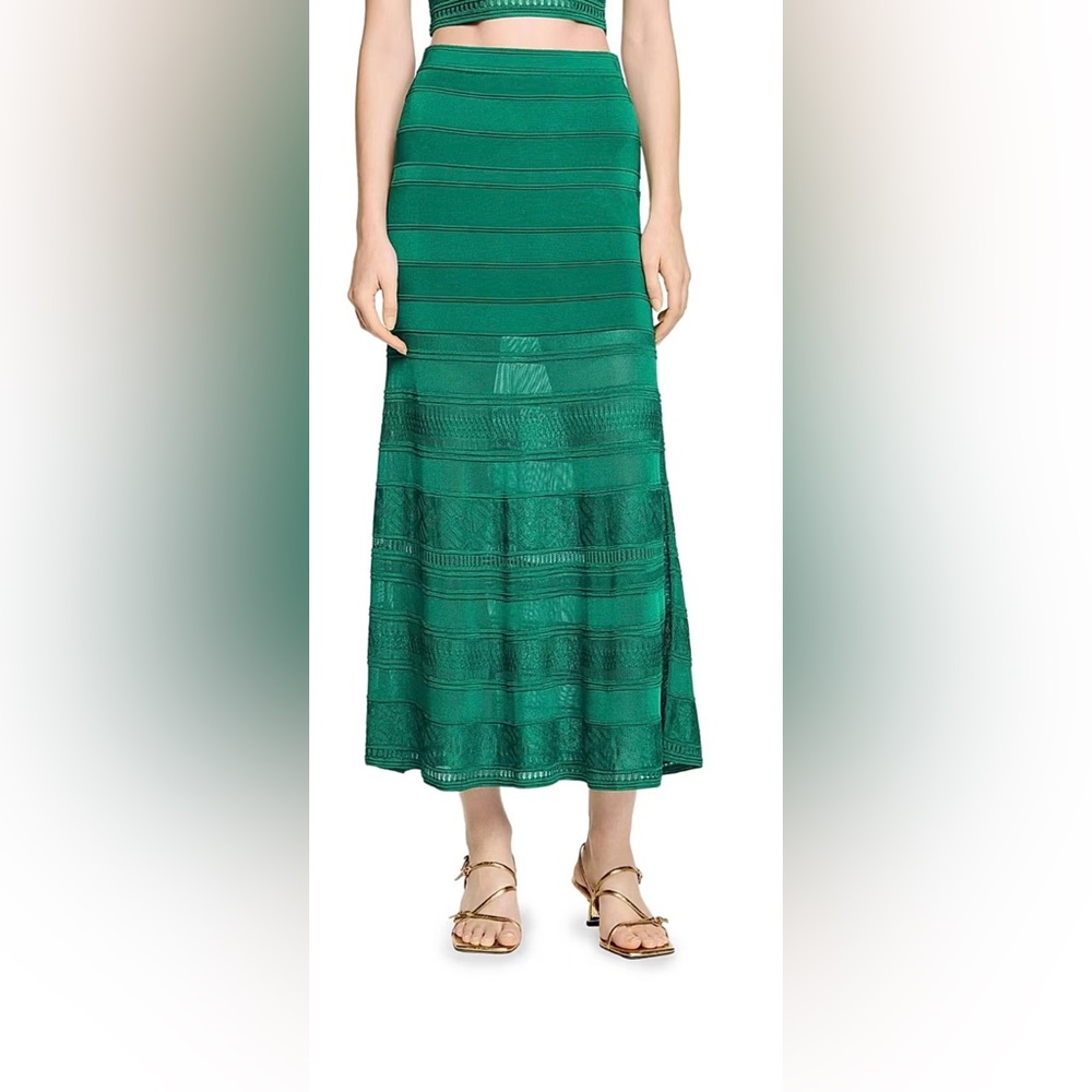 SANDRO Women's Maxi Decorative Knit Skirt